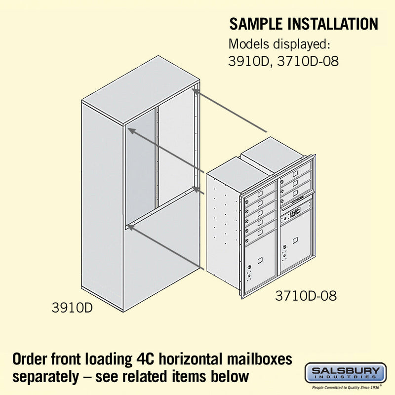 Salsbury Free-Standing Enclosure - for 3710 Double Column Unit