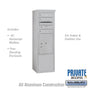 Salsbury 10 Door High Free-Standing 4C Horizontal Mailbox with 3 Doors and 1 Parcel Locker with Private Access