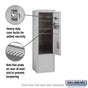 Salsbury 10 Door High Free-Standing 4C Horizontal Mailbox with 3 Doors and 1 Parcel Locker with USPS Access
