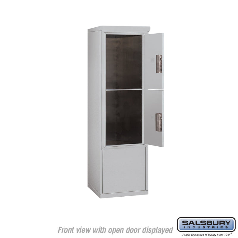 Salsbury 10 Door High Free-Standing 4C Horizontal Parcel Locker with 2 Parcel Lockers with Private Access