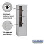 Salsbury 10 Door High Free-Standing 4C Horizontal Parcel Locker with 2 Parcel Lockers with USPS Access