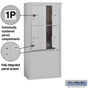 Salsbury 11 Door High Free-Standing 4C Horizontal Parcel Locker with 4 Parcel Lockers with USPS Access