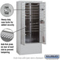 Salsbury Maximum Height Free-Standing 4C Horizontal Mailbox with 15 Doors and 3 Parcel Lockers with Private Access