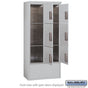 Maximum Height Free-Standing 4C Horizontal Parcel Locker with 6 Parcel Lockers with USPS Access