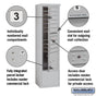 Salsbury Maximum Height Free-Standing 4C Horizontal Mailbox with 9 Doors and 1 Parcel Locker with Private Access