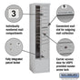 Salsbury Maximum Height Free-Standing 4C Horizontal Mailbox with 9 Doors and 1 Parcel Locker with USPS Access