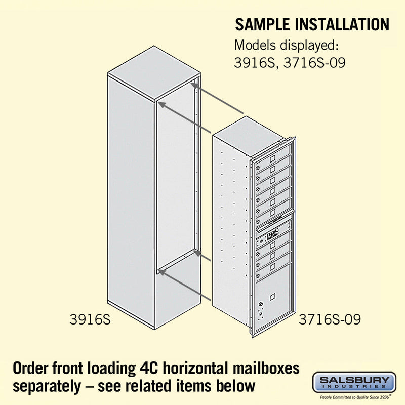 Salsbury Free-Standing Enclosure - for 3716 Single Column Unit