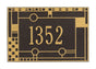 Whitehall Wall Mailbox Plaque - Frank Lloyd Wright Coonley, 1-line Personalized