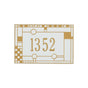 Whitehall Wall Mailbox Plaque - Frank Lloyd Wright Coonley, 1-line Personalized