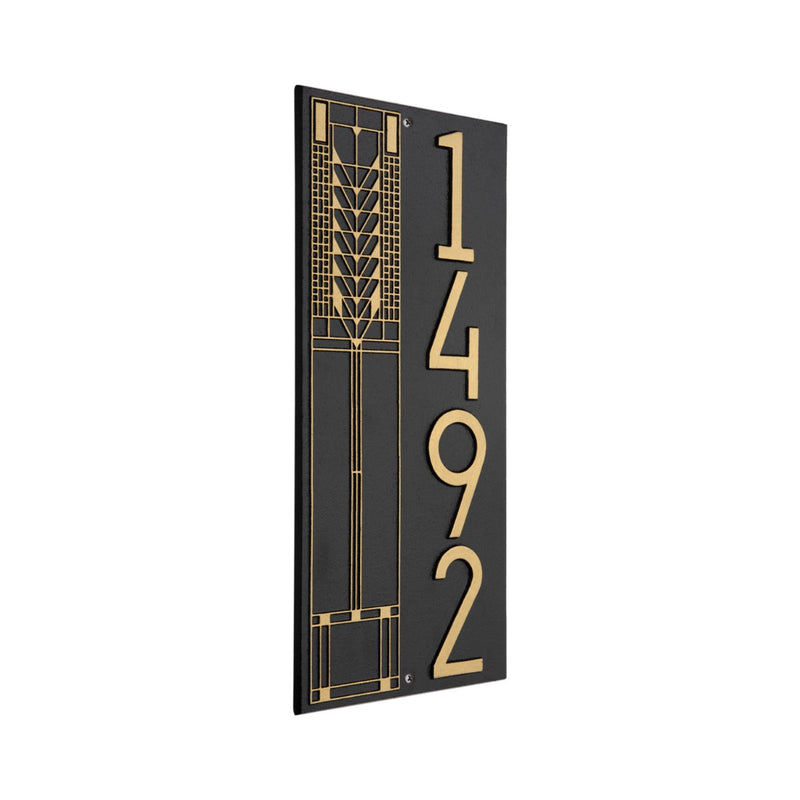 Whitehall Frank Lloyd Wright Tree Of Life Modern Vertical Plaque, Standard 1-line