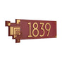 Whitehall Frank Lloyd Wright Cube Abstraction Modern Plaque, Standard 1-line
