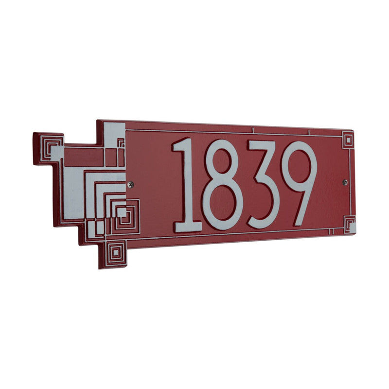 Whitehall Frank Lloyd Wright Cube Abstraction Modern Plaque, Standard 1-line