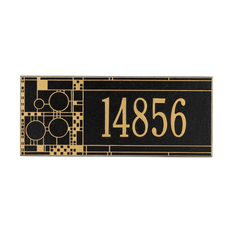 Whitehall Mailbox Side Plaque - Frank Lloyd Wright Coonley, 1-line Personalized