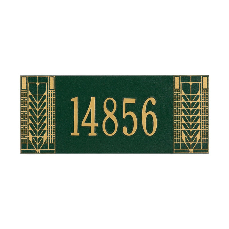 Whitehall Mailbox Side Plaque - Frank Lloyd Wright Tree of Life, 1-line Personalized