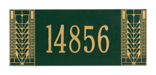 Whitehall Mailbox Side Plaque - Frank Lloyd Wright Tree of Life, 1-line Personalized