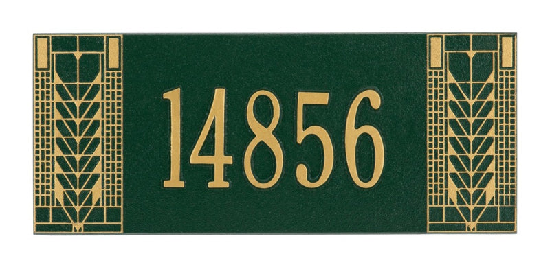 Whitehall Mailbox Side Plaque - Frank Lloyd Wright Tree of Life, 1-line Personalized