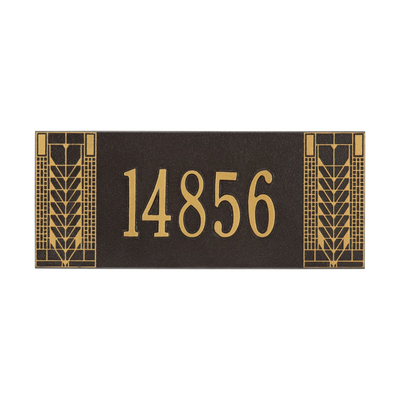 Whitehall Mailbox Side Plaque - Frank Lloyd Wright Tree of Life, 1-line Personalized