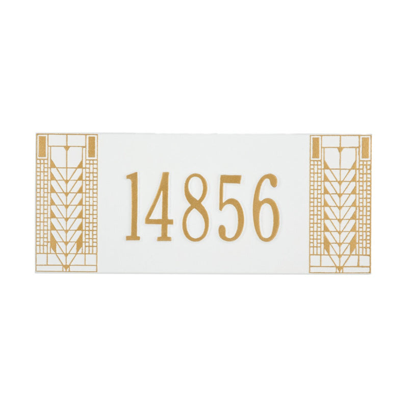Whitehall Mailbox Side Plaque - Frank Lloyd Wright Tree of Life, 1-line Personalized