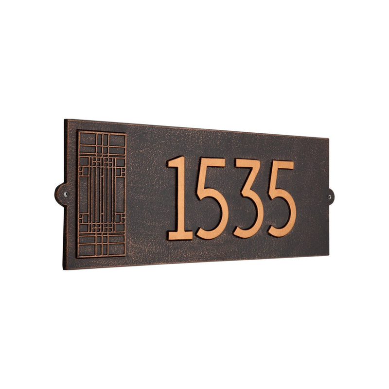 Whitehall Frank Lloyd Wright Oak Park Modern Plaque, Standard 1-line