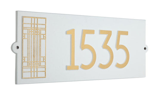 Whitehall Frank Lloyd Wright Oak Park Modern Plaque, Standard 1-line