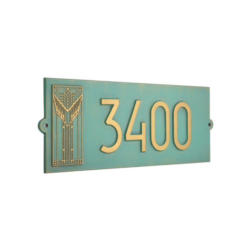 Whitehall Frank Lloyd Wright Sumac Modern Plaque, Standard 1-line