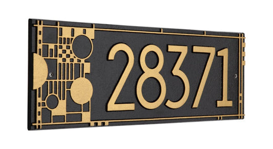 Whitehall Frank Lloyd Wright Coonley Modern Plaque, Standard 1-line