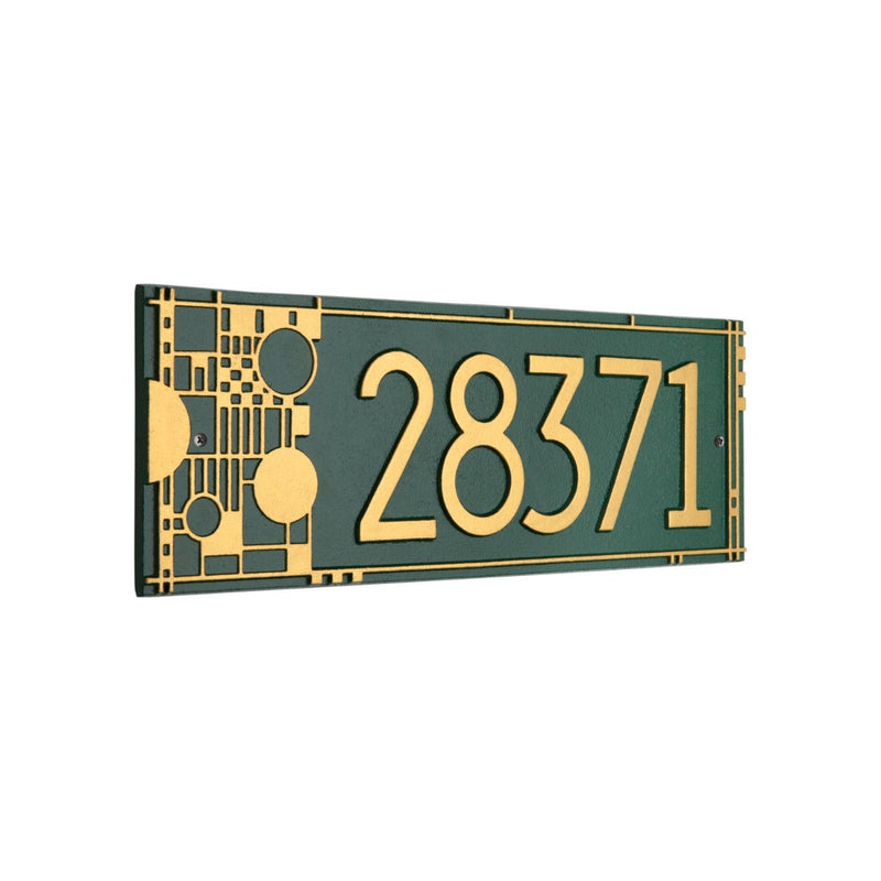 Whitehall Frank Lloyd Wright Coonley Modern Plaque, Standard 1-line