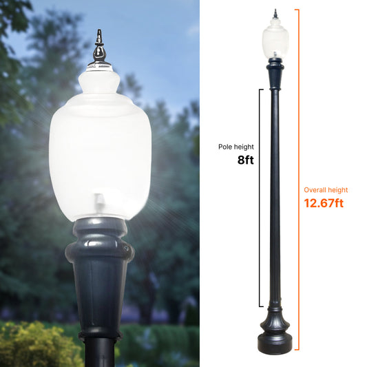Affordable Decorative Municipal Quality Street Light Package With 8 Feet Pole