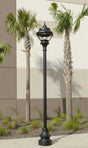 Traditional Municipal Quality LED Street Light Fixture, Pole, and Pedestal Combo