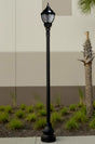 Premier Municipal Quality LED Street Light Fixture, Pole, and Pedestal Combo