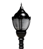 Premier Municipal Quality LED Street Light Fixture, Pole, and Pedestal Combo