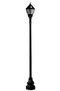 Premier Municipal Quality LED Street Light Fixture, Pole, and Pedestal Combo