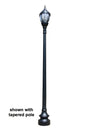 Premier Municipal Quality LED Street Light Fixture, Pole, and Pedestal Combo