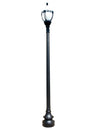 Premium Decorative Municipal Quality LED Street Light Fixture, Pole, and Pedestal Combo