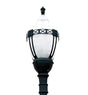 Premium Decorative Municipal Quality LED Street Light Fixture, Pole, and Pedestal Combo