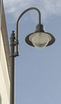 Dark Sky Municipal Quality LED Street Light Fixture, Pole, and Pedestal Combo
