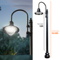 Dark Sky Municipal Quality LED Street Light Fixture, Pole, and Pedestal Combo With 14 Feet Pole