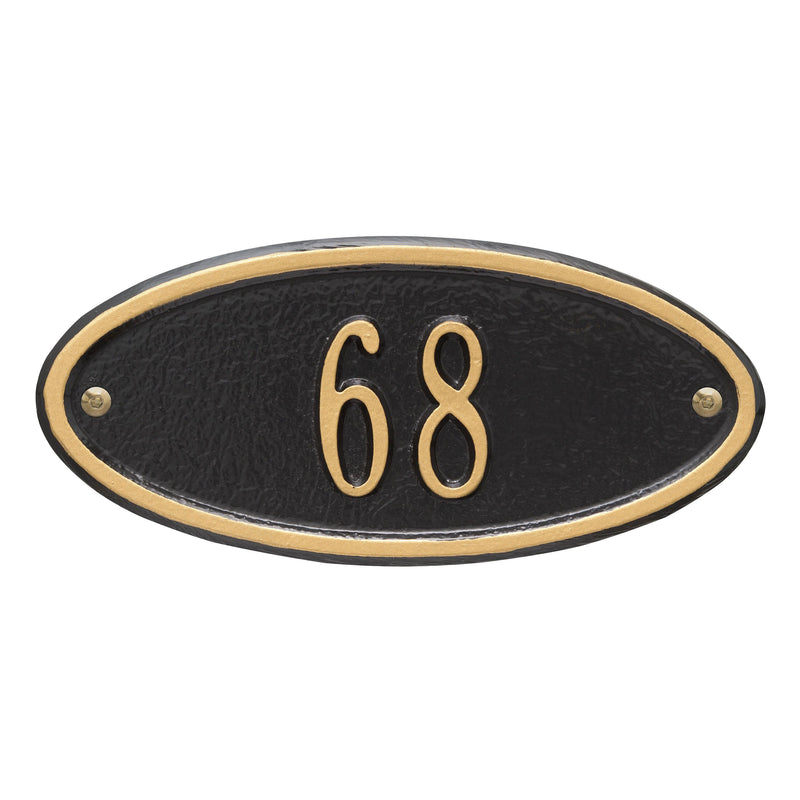 Whitehall Madison Oval - Petite Wall - One Line Address Plaque 