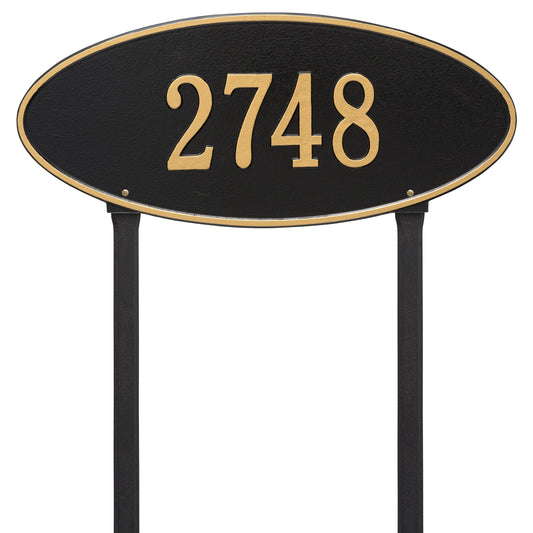 Whitehall Madison Oval - Estate Lawn - One Line Address Plaque 