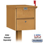 Salsbury Designer Roadside Mailbox - Brass
