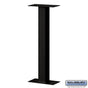 Salsbury Standard Pedestal - Bolt Mounted - for Roadside Mailbox and Mail Chest - Black