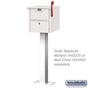 Salsbury Standard Pedestal - Bolt Mounted - for Roadside Mailbox and Mail Chest