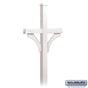 Salsbury Deluxe Post - 2 Sided - In-Ground Mounted - for Roadside Mailboxes - White