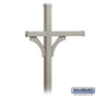 Salsbury 4373D Deluxe In-Ground Post for (3) Designer Roadside Mailboxes