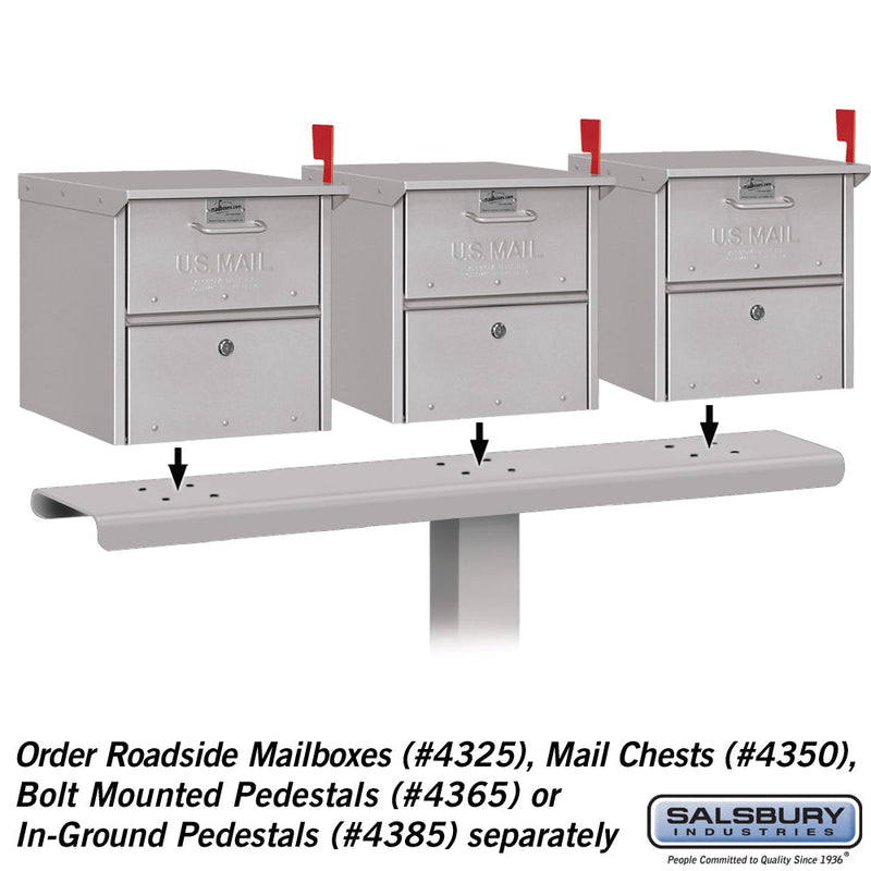 Salsbury Spreader - 3 Wide - for Designer Roadside Mailbox