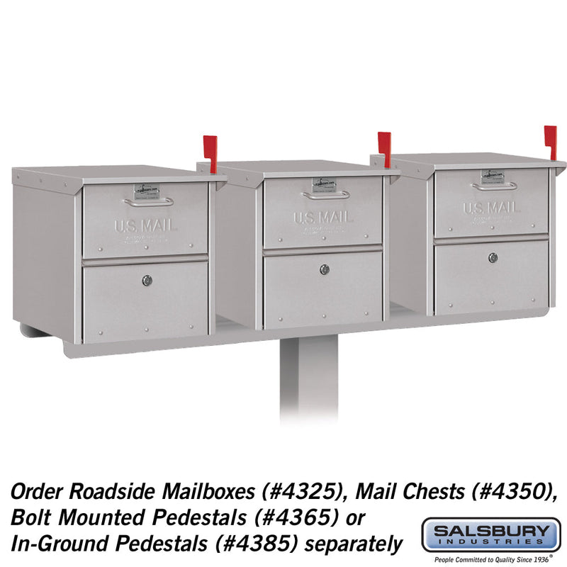 Salsbury Spreader - 3 Wide - for Designer Roadside Mailbox