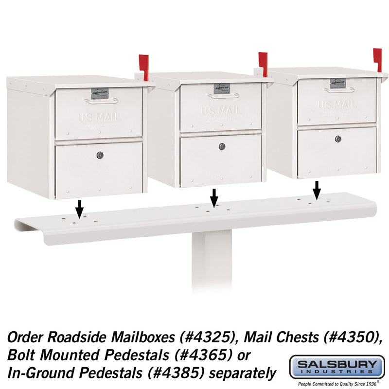 Salsbury Spreader - 3 Wide - for Roadside Mailbox and Mail Chest