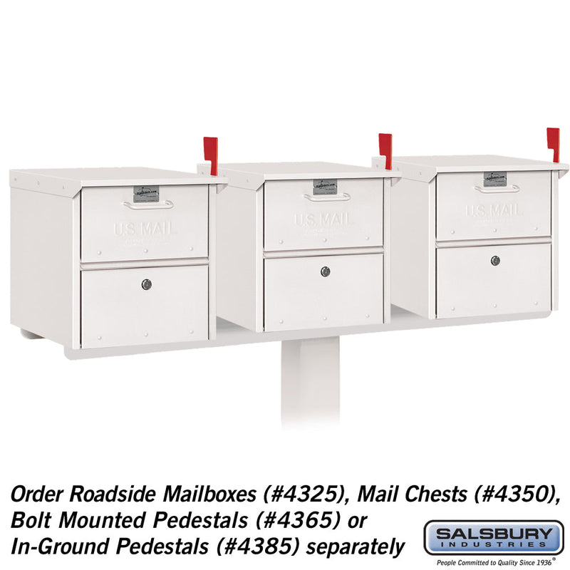 Salsbury Spreader - 3 Wide - for Roadside Mailbox and Mail Chest