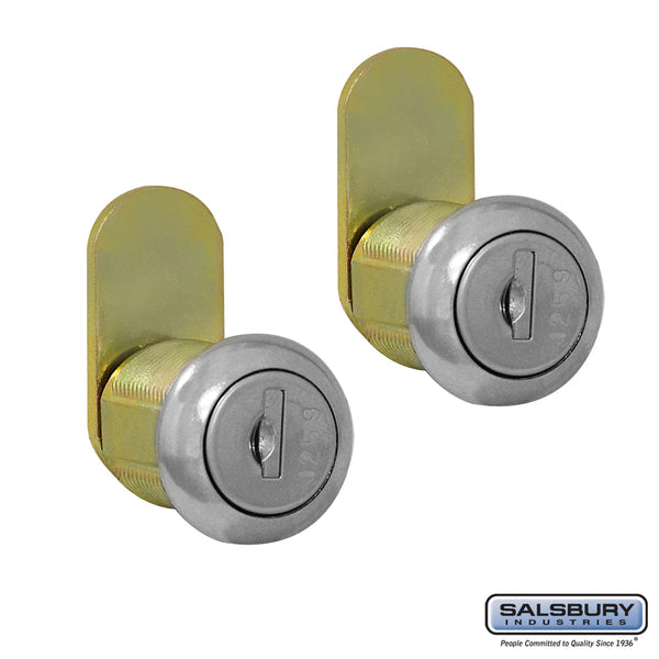 Salsbury Lock Set - (2) Standard Replacement Locks (Keyed Alike) - for Roadside Mailbox, Mail Chest and Mail Package Drop - with (2) Keys Each