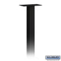 Salsbury Mail House Post - In-Ground Mounted - Black